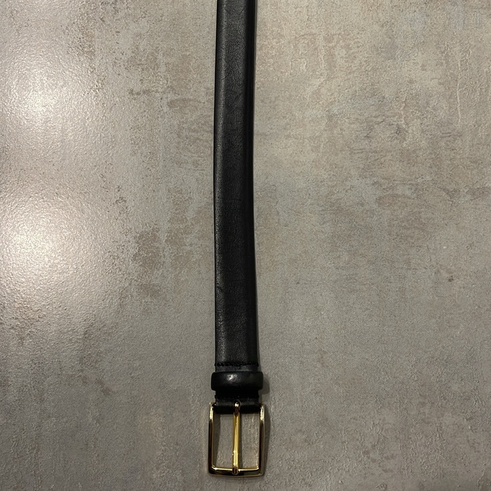 Classic Black Leather Belt